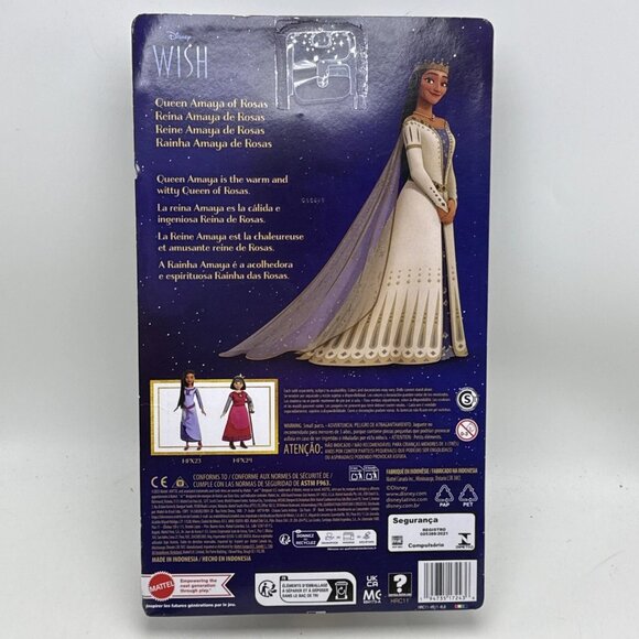 Disney's Wish: Inspired by Movie - Queen Amaya of Rosas Doll by Mattel Coll. - Picture 2 of 2